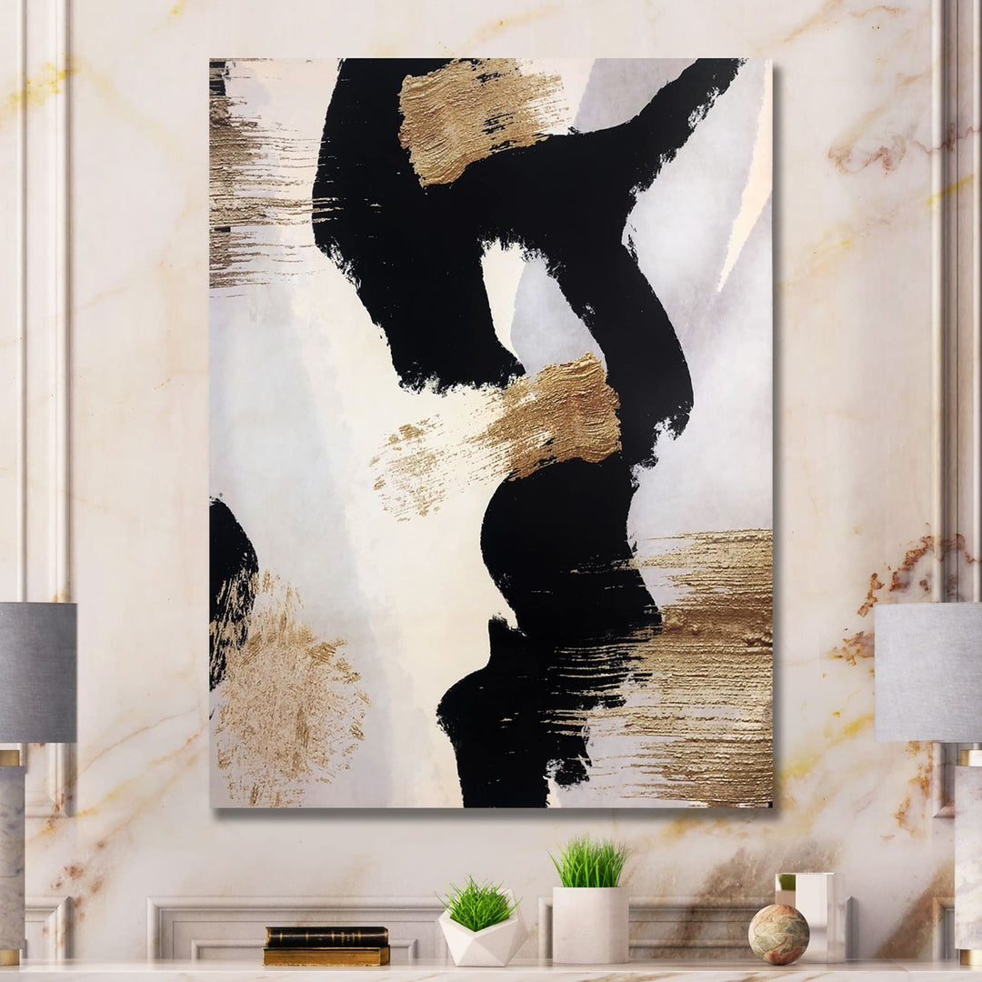 Design rt Designart Glam Collage II Modern & Contemporary Premium Canvas Wall 30 in. wide x 40 in. high