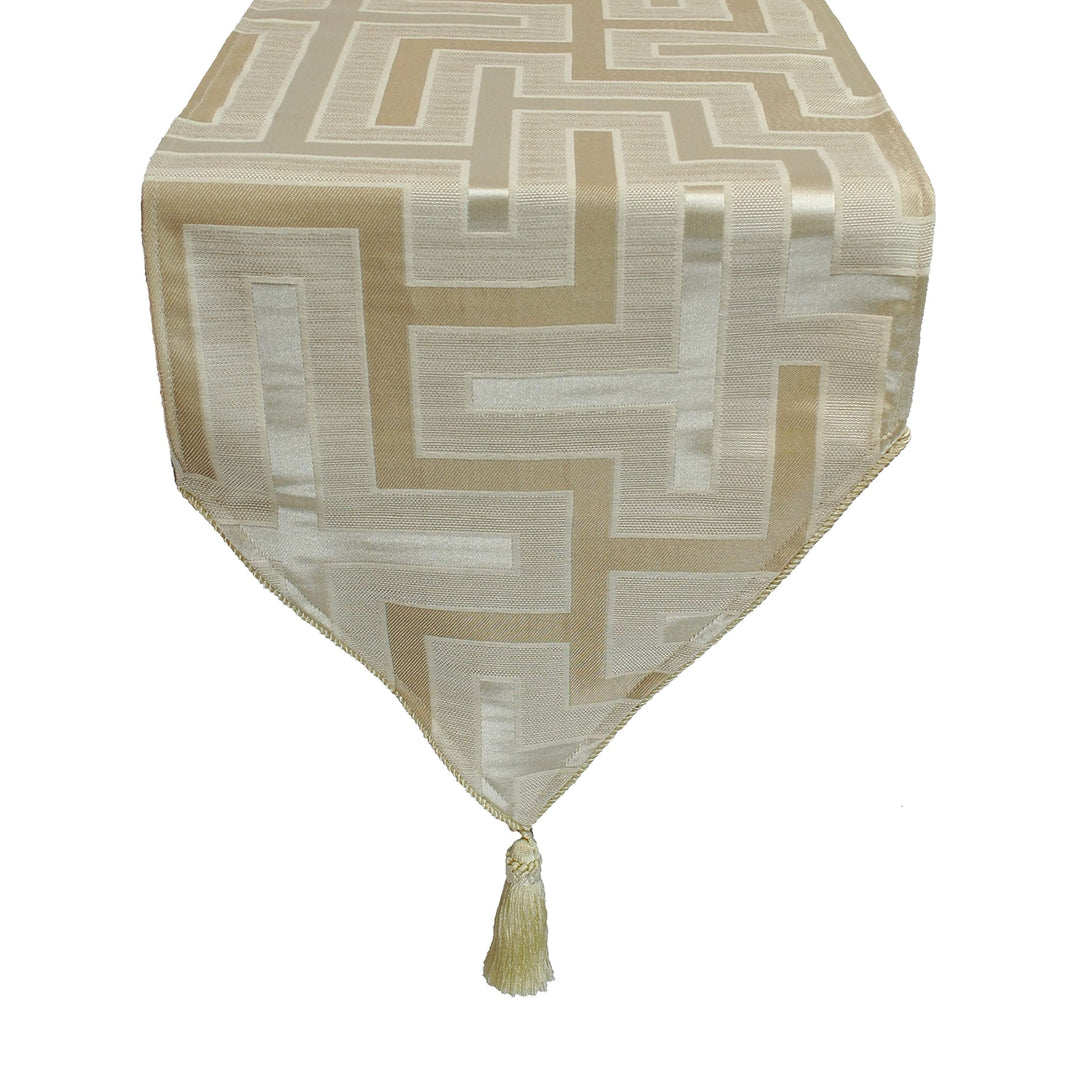 Pacific Coast Home Furnishings Inc. Austin Horn En' Vogue Maze Beige Luxury 13 x 90