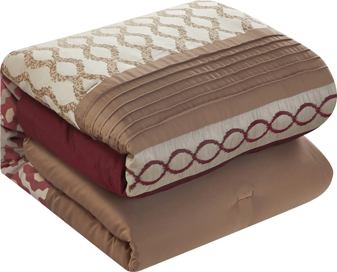 Stratford Park Auburn 10 Piece Comforter Bedding Set 100%