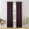 Sun Zero Barrow Energy Efficient Grommet Curtain Single Panel 54 x 84 - Plum