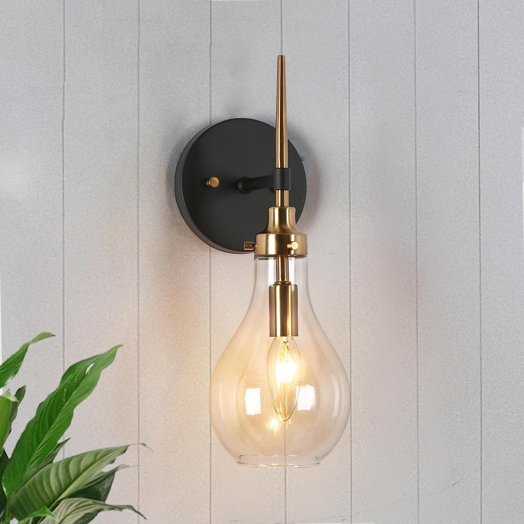 Modern Contemporary Globe Wall Sconces Bathroom Vanity Lights with Tear Drop