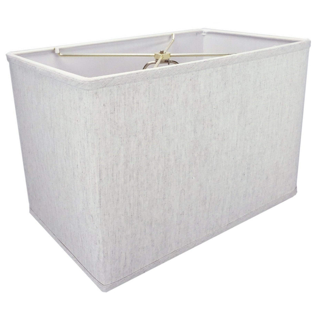 Rectangular Drum Lampshade (10x16) X 11 Textured Oatmeal Cream Modern