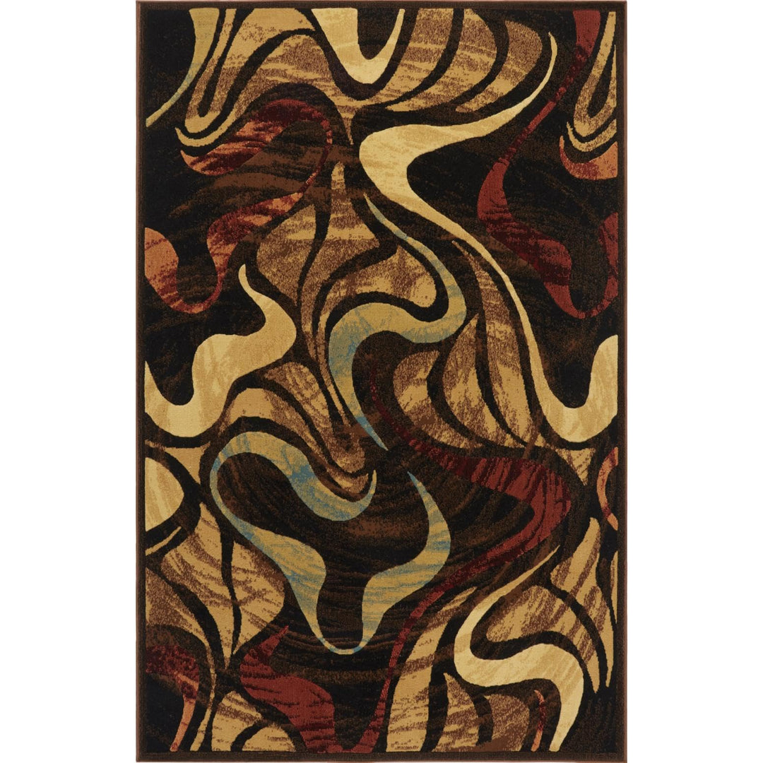 Home Dynamix Catalina Picasso Contemporary Artistic Swirl Area Rug 1 ft 9 in x 6 1'9"x6'9"