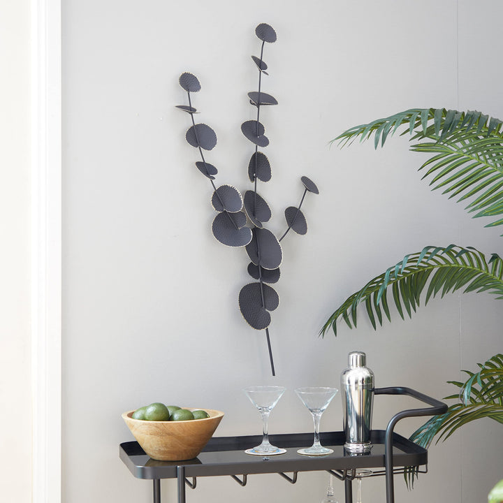 Black Iron Contemporary Wall Mid-Century Modern