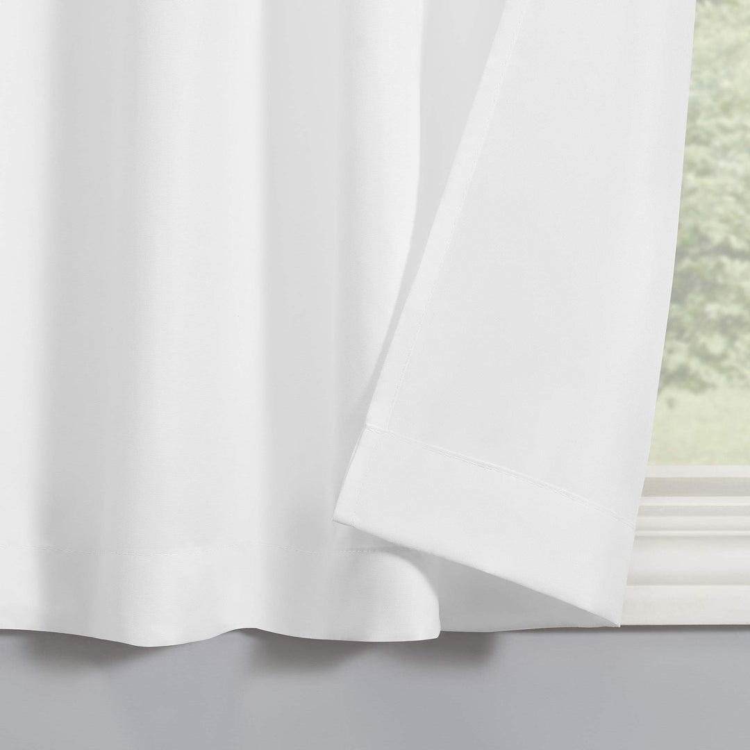 No. 918 Martine Microfiber Semi-Sheer Rod Pocket Kitchen Curtain Valance and