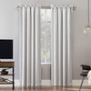 Sun Zero Oslo Theater Grade Extreme Total Blackout Rod Pocket Curtain Panel 52 x 63 - Pearl