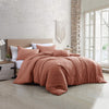 Modern Threads - Comforter Set - Down lternative Brushed Microfiber - Elegant Dark Rose - Queen