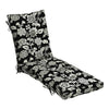 Arden Selections Outdoor Plush Modern Tufted Chaise Cushion 76 x 22 Water Ashland Black Jacobean