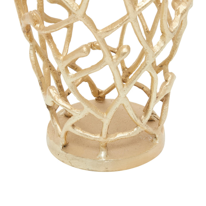 Gold Coral Vase