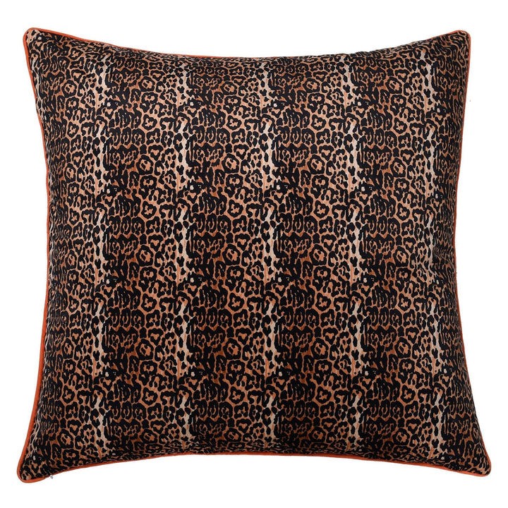 Double Sided Pillow Monkey Print and Cheetah Velvet Right Pink Animal Modern