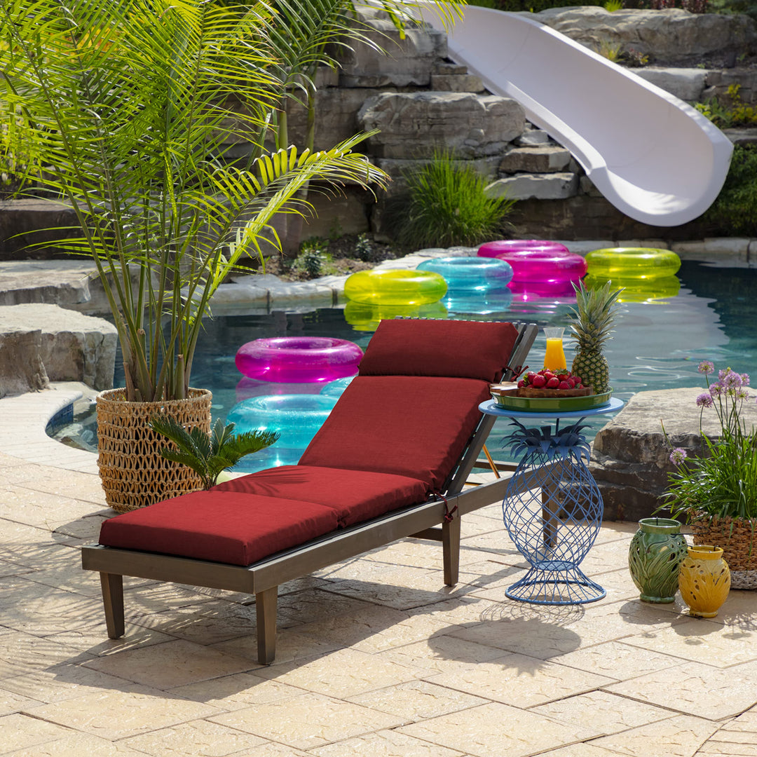 Arden Selections Leala Texture Outdoor Chaise Lounge Cushion