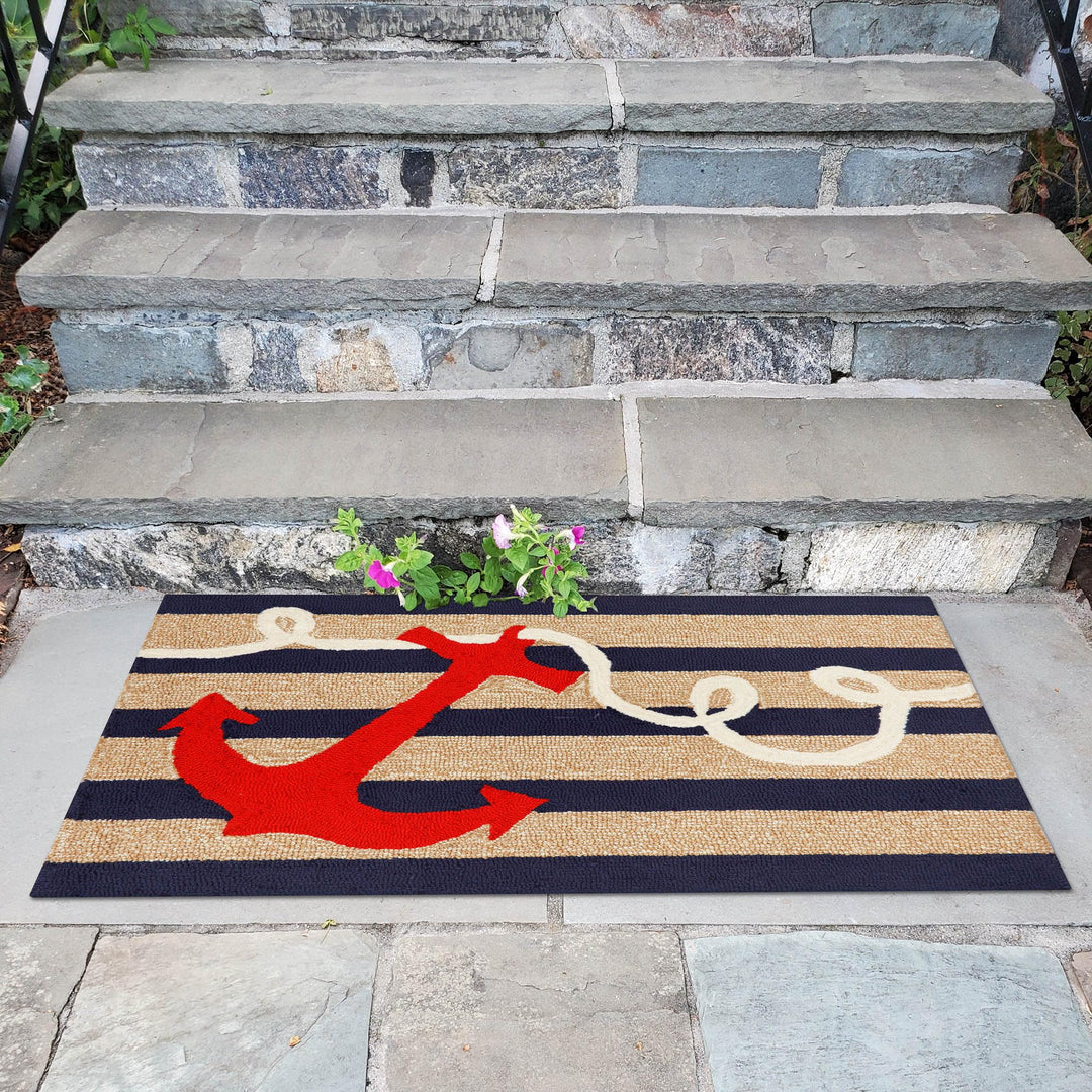 Liora Manne Anchor Frontporch Indoor/Outdoor Rug 2' x 3'