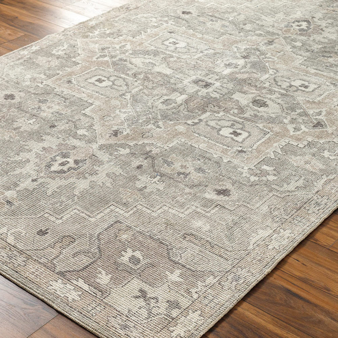 Livabliss x Becki Owens Elle Medallion Area Rug 7'10" x 10' Light Grey