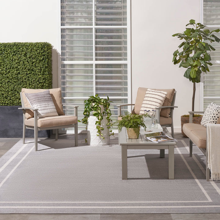 Nourison Essentials Indoor/Outdoor Solid Area Rug