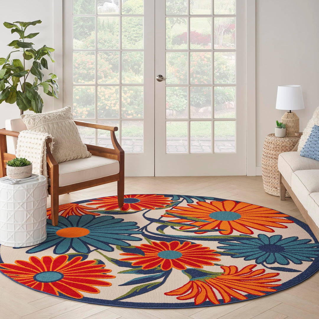 Nourison Aloha Indoor/Outdoor Floral Area Rug