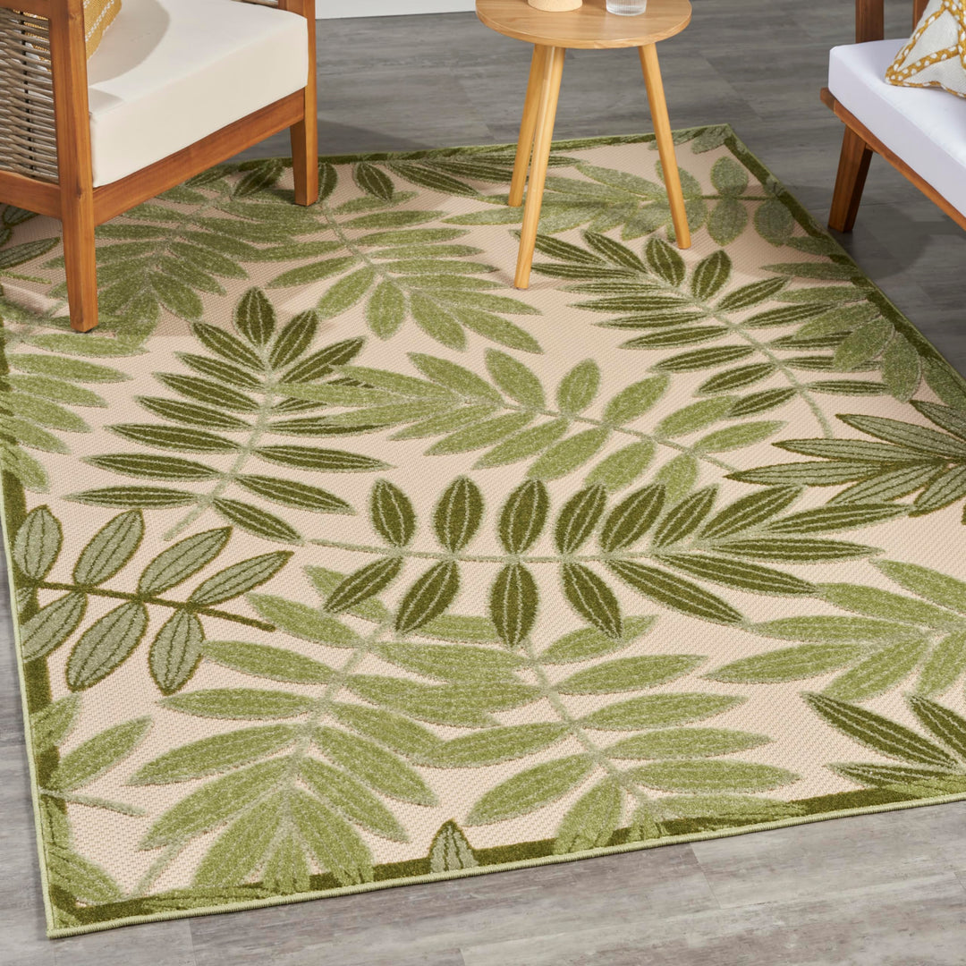 Nourison Aloha Leaf Print Vibrant Indoor/Outdoor Area Rug