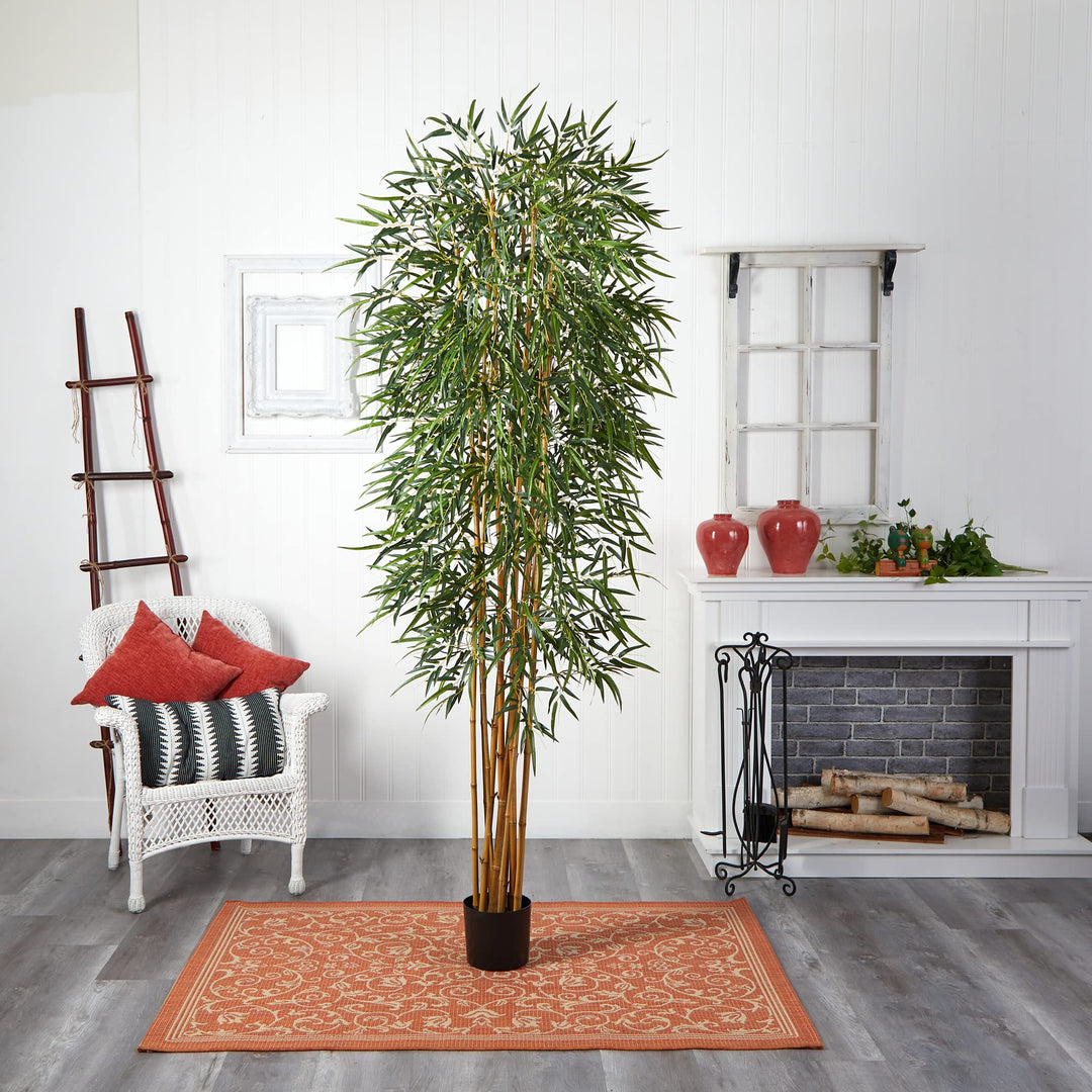 Nearly Natural 8ft. Fancy Style Bamboo Silk Tree