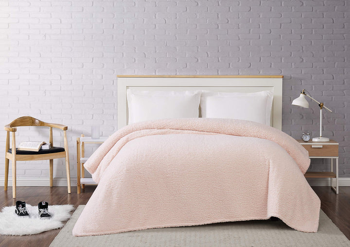 Brooklyn Loom Marshmallow Sherpa Bed Blanket