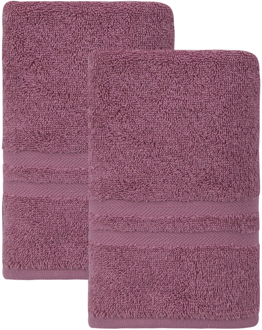 Ozan Premium Home Sienna Collection Absorbent Soft Turkish Cotton Hand Towels Dusty Rose