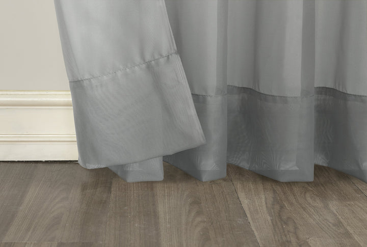 No. 918 Emily Voile Sheer Grommet Curtain Panel- Single Panel