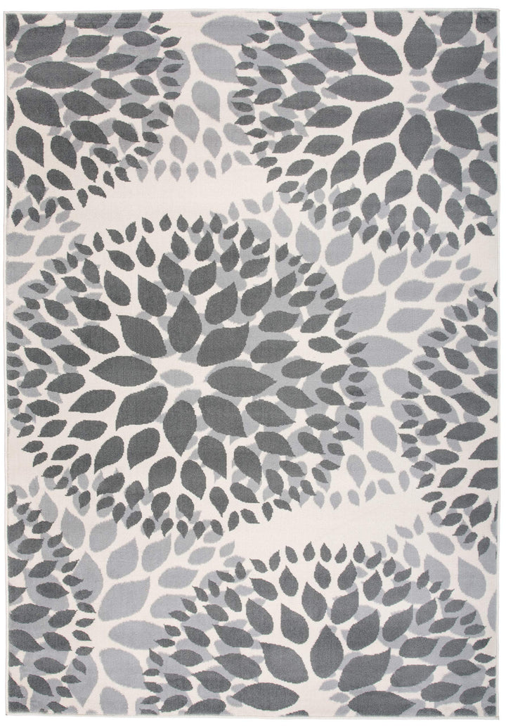 Rugshop Modern Floral Circles Area Rug