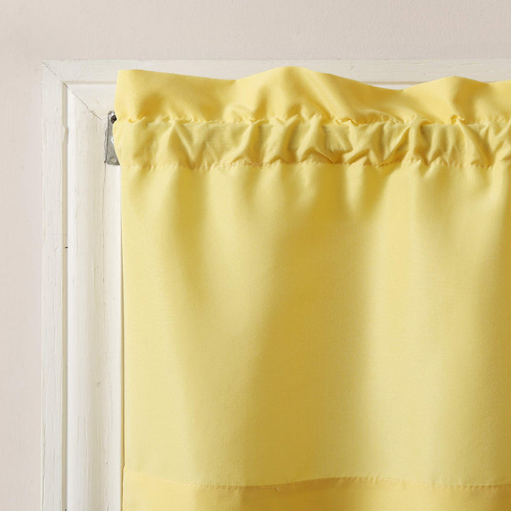 No. 918 Martine Microfiber Semi-Sheer Rod Pocket Kitchen Curtain Valance and