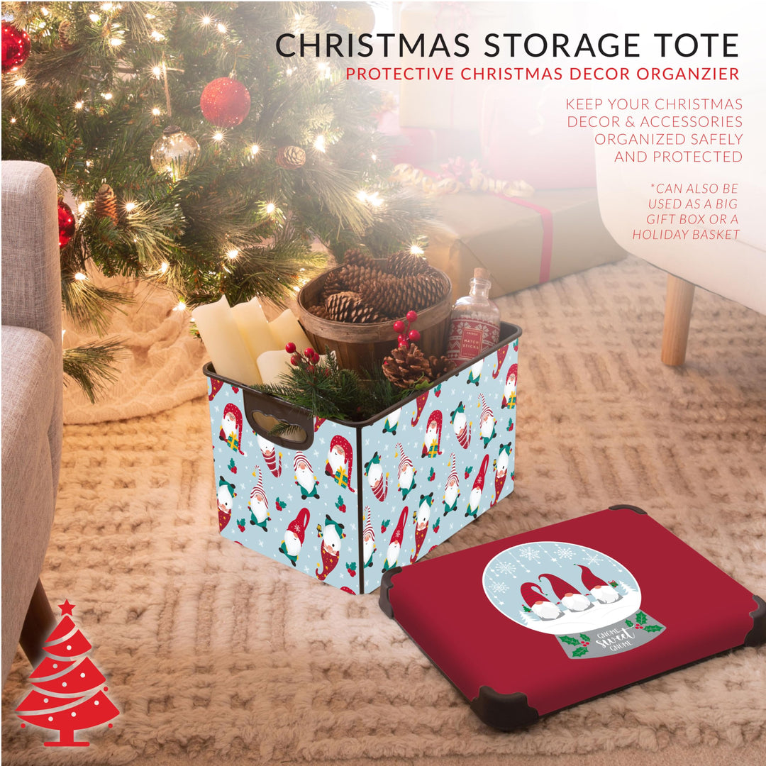 Simplify "Gnome Sweet Gnome Design Storage Bin|Christmas Tote|Holiday Décor