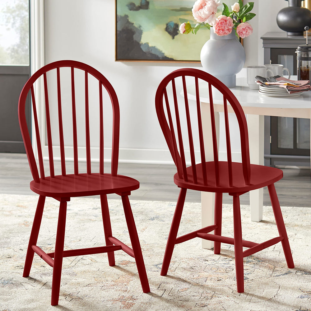 Simple Living Franklin Solid Wood Windsor Dining Chair (Set of 2)