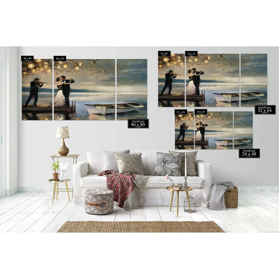 Wexford Home 'Twilight Romance' Canvas Wall Art 24x48