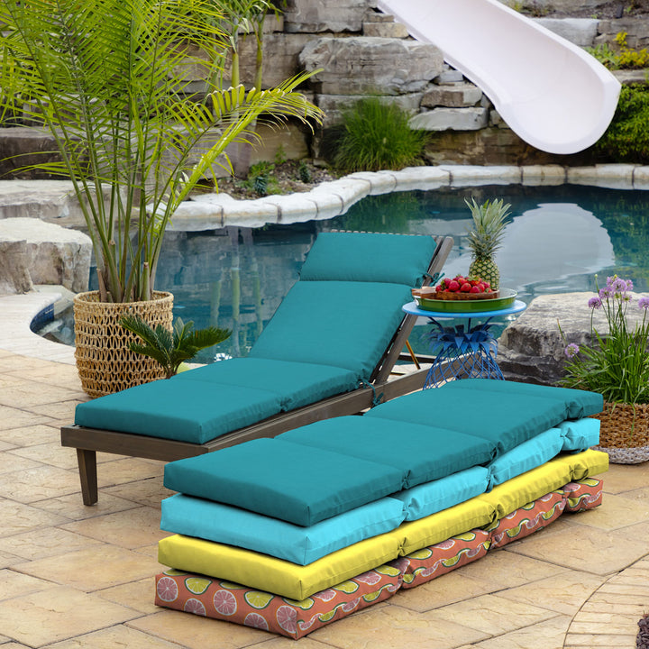 Arden Selections Leala Texture Outdoor Chaise Lounge Cushion