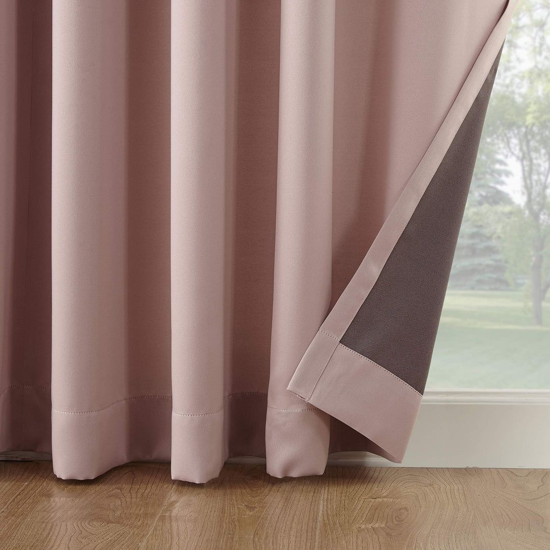 Sun Zero Barrow Energy Efficient Grommet Sliding Patio Door Curtain Panel