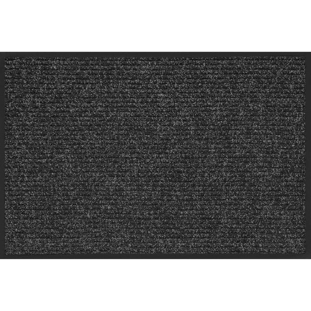 Apache Mills Rib Commercial Carpeted Indoor and Outdoor Floor Mat Pepper