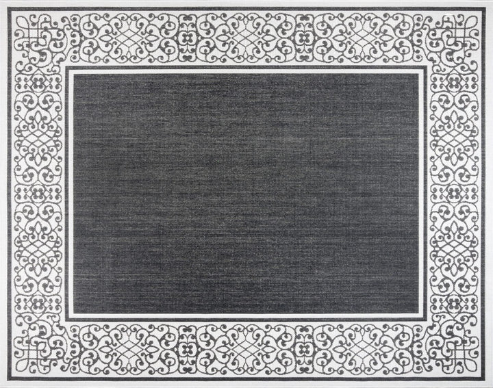 Gertmenian Indoor Outdoor Classic Flatweave Area Rug Stain & UV Resistant Carpet 8'9" x 13'1"