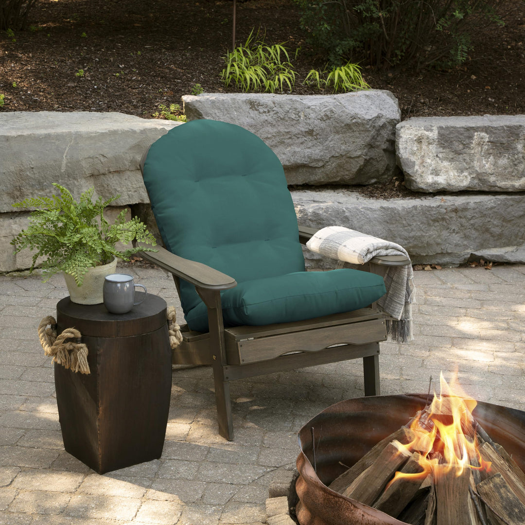 Arden Selections Outdoor Plush Modern Tufted Rocking Chair Cushion Set of 2 20 x Texture