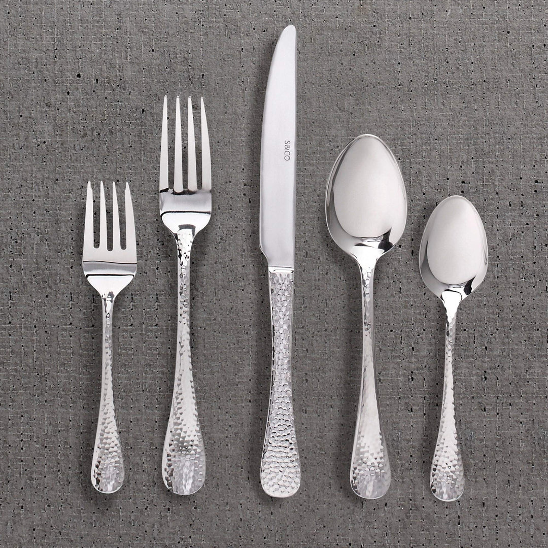 Flatware Stainless Steel 60pc Set Chicago 9" X 0'5" Modern Contemporary