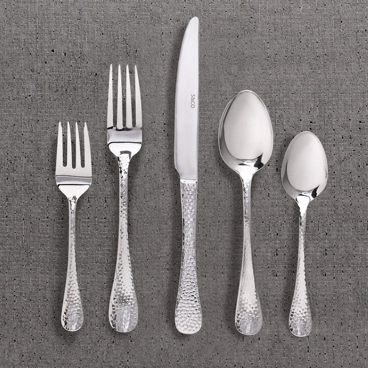 Flatware Stainless Steel 60pc Set Chicago 9" X 0'5" Modern Contemporary