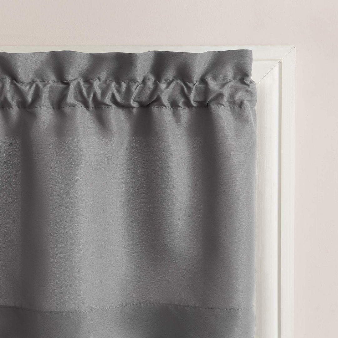 No. 918 Martine Microfiber Semi-Sheer Rod Pocket Kitchen Curtain Valance and