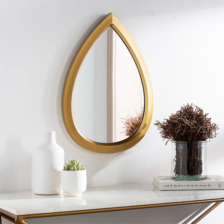 Durx-litecrete Bathroom Mirror olden Teardrop 22x16-inch Mirror 22" h X 16" w