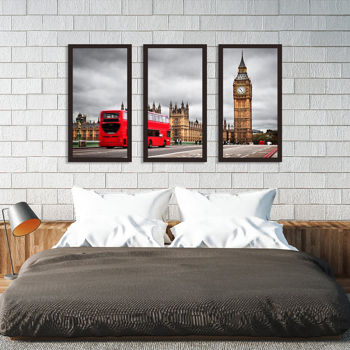 Picture Perfect International London Framed Plexiglass Wall Art Set of 3