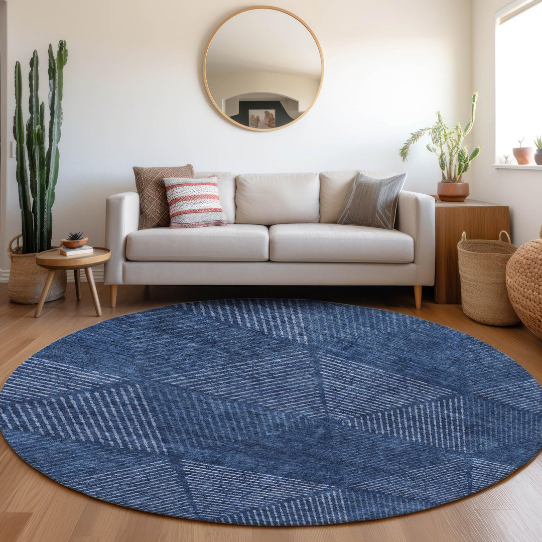 Machine Washable Indoor/ Outdoor Chantille Prism Contemporary Rug