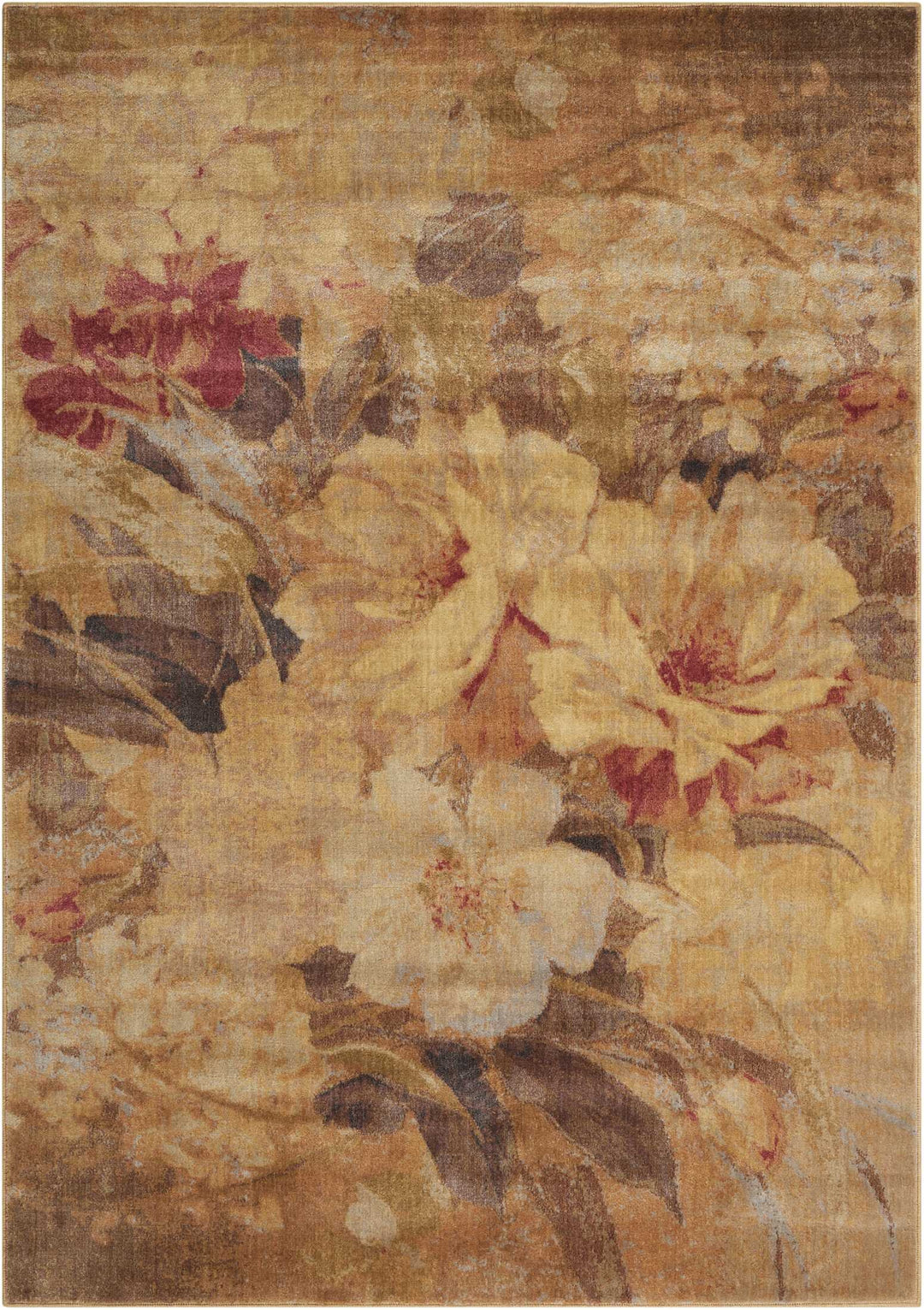 Nourison Somerset Farmhouse Multicolor 7'9" x 10'10" Area -Rug Easy -Cleaning