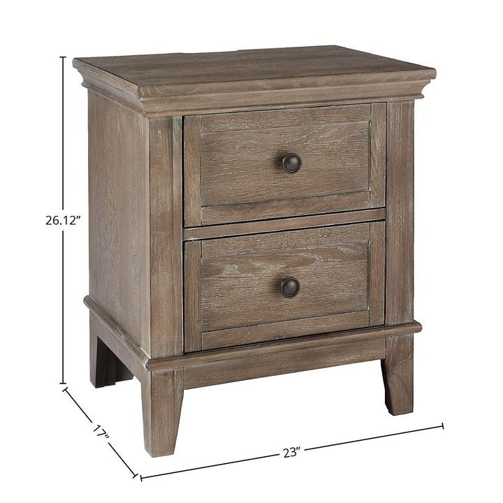 Westwood Design Leland 2 Drawer Nightstand Stone Washed