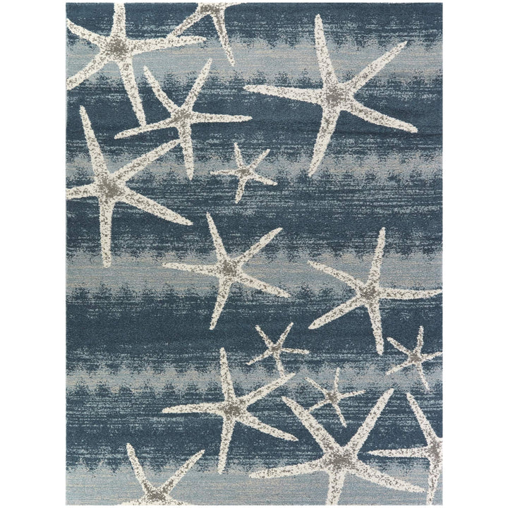 Martin Coastal Starfish Stripe Area Rug