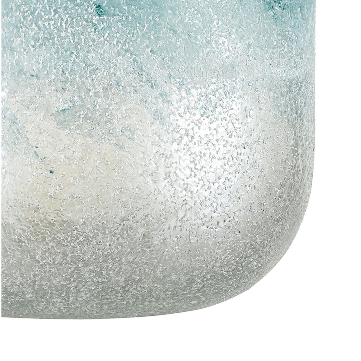 Vase Small Blue Transitional Glass