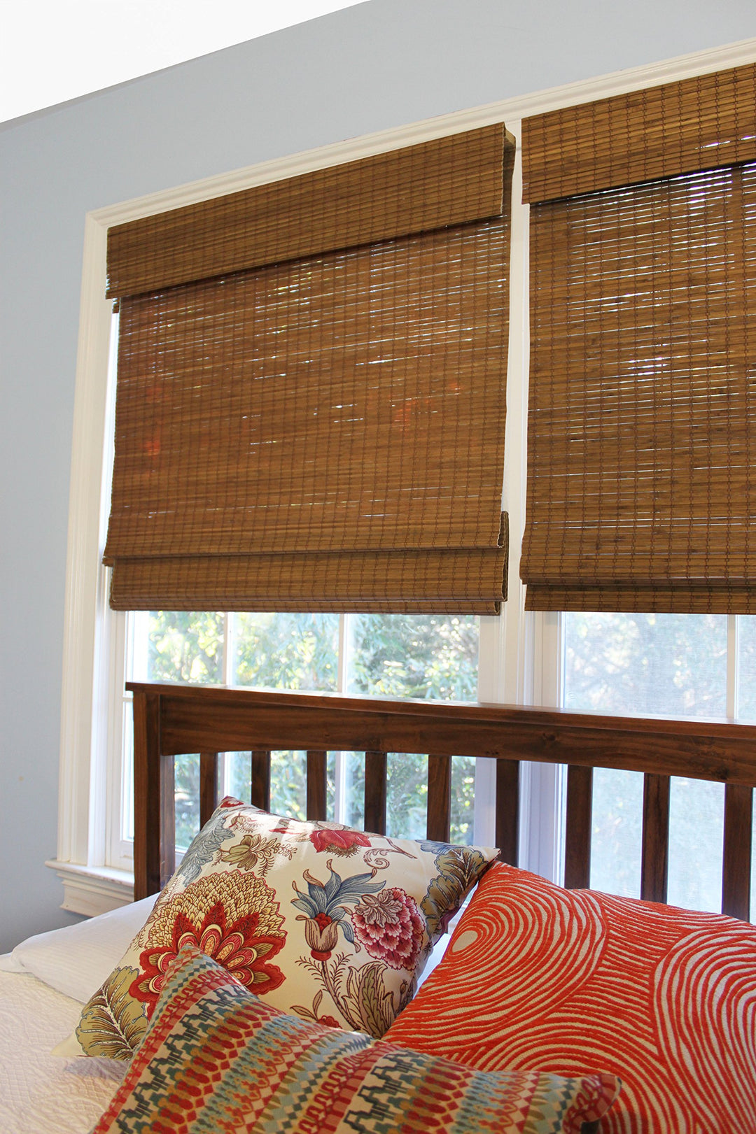 Radiance Bamboo Blinds - Cordless Bamboo man Shades for Windows - Flatweave