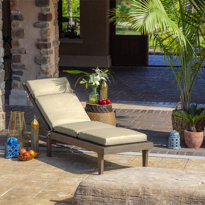 Arden Selections Leala Texture Outdoor Chaise Lounge Cushion