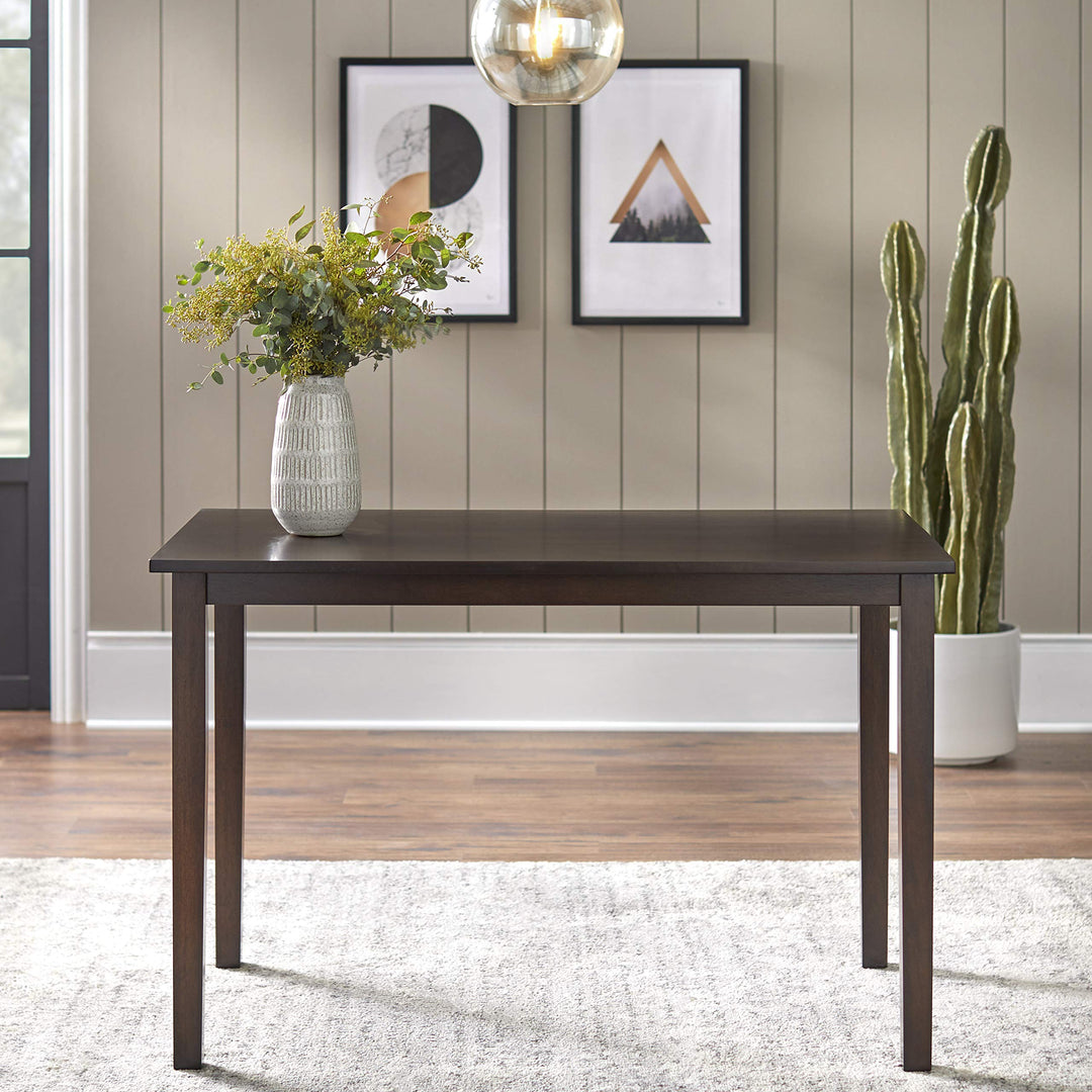 Target Marketing ystems haker Collection Contemporary Rectangle Dining Table Espresso