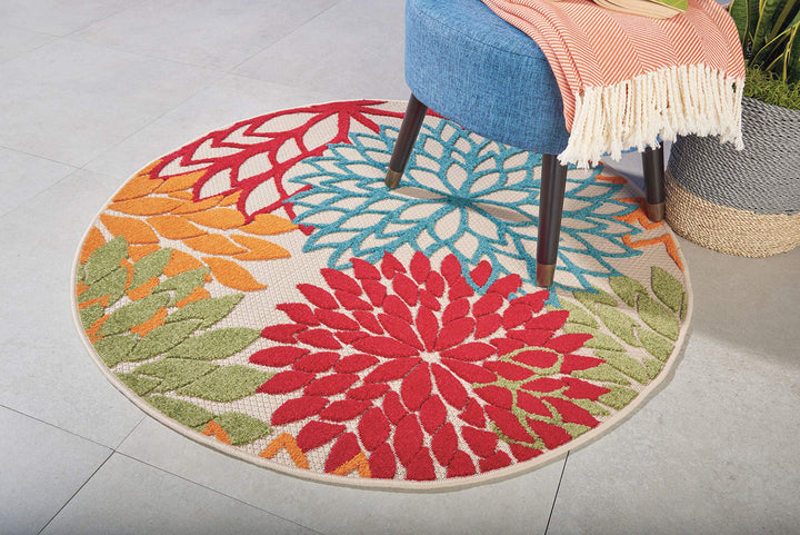 Nourison Aloha Floral Modern, Indoor/Outdoor Area Rug