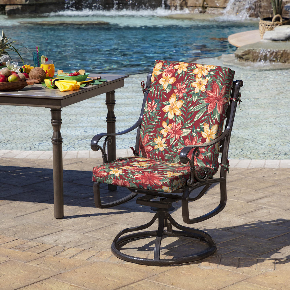 Arden Selections Outdoor Dining Chair Cushion 20 x 20 Rain-Proof Fade - Diamond Home USA