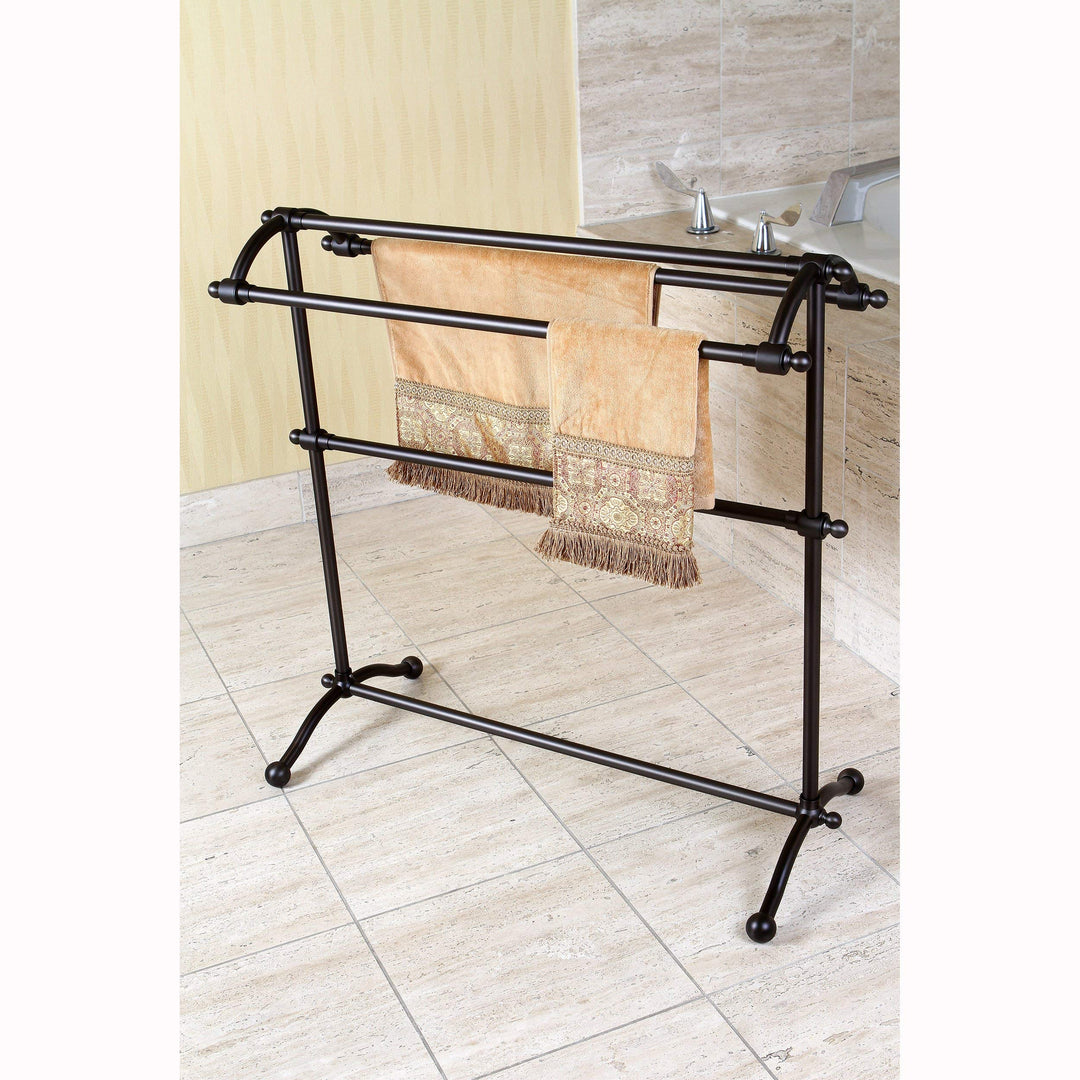 Standing Pedestal Towel Holder Bronze Tiered Drying Rack Tower Bar Stand Hanging Oil Rubbed Bronze